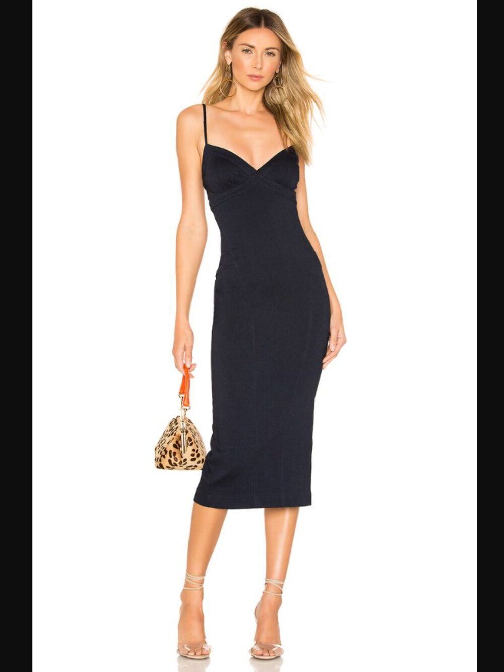 NWOT NBD Lina Midi Dress in Indigo | Size S